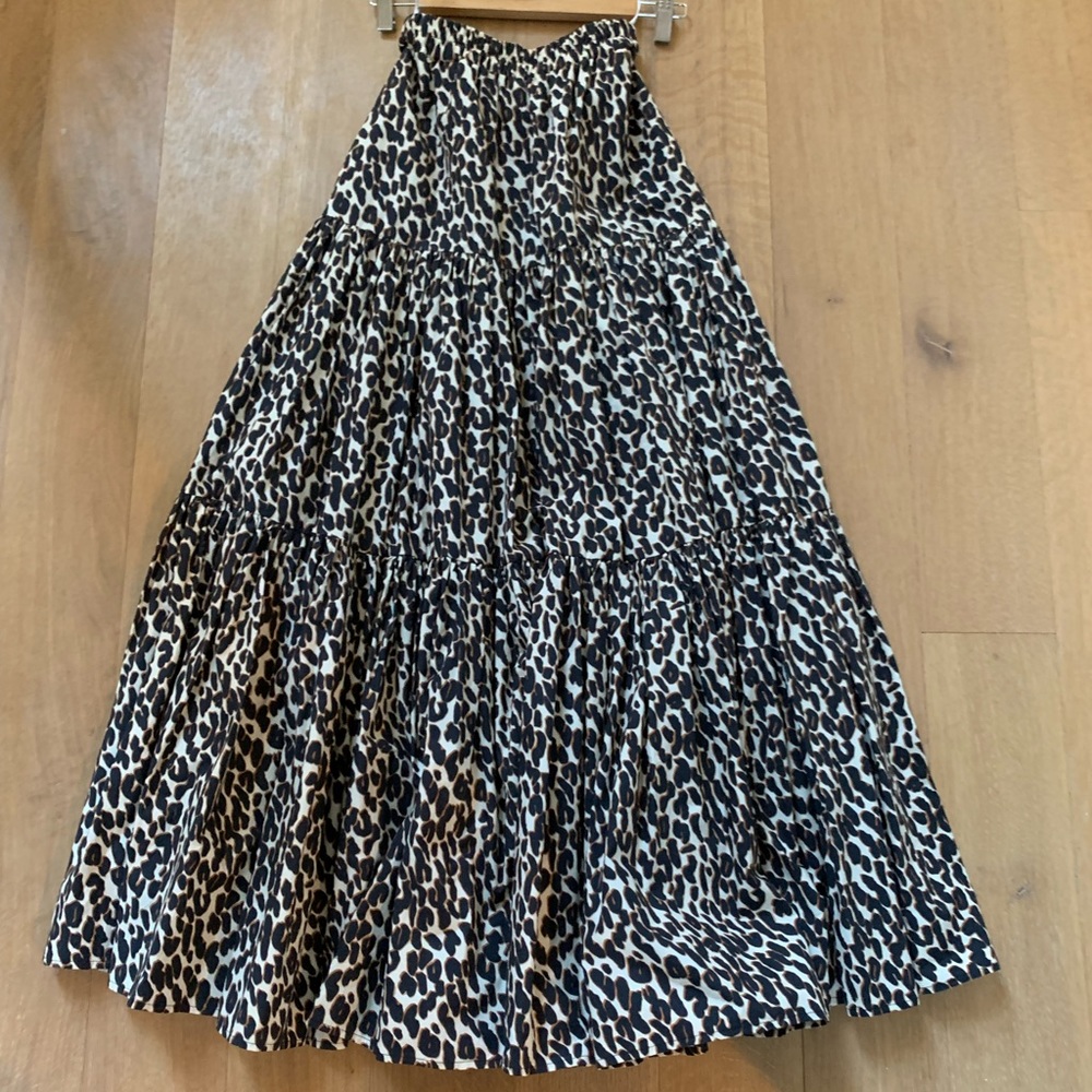 La Double J leopard full skirt xs